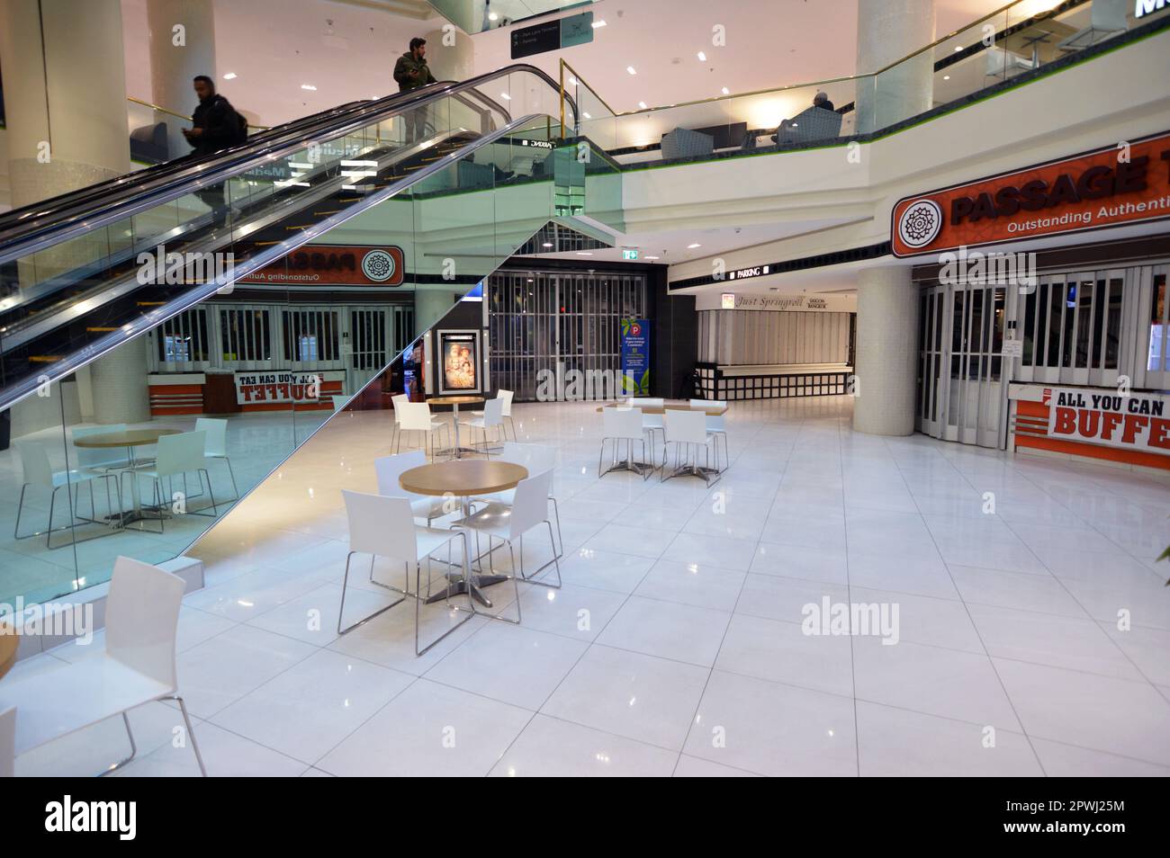 Niveau inférieur de l'intérieur du centre commercial Park Lane sur Spring Garden Road au centre-ville de Halifax, Nouvelle-Écosse, Halifax Banque D'Images