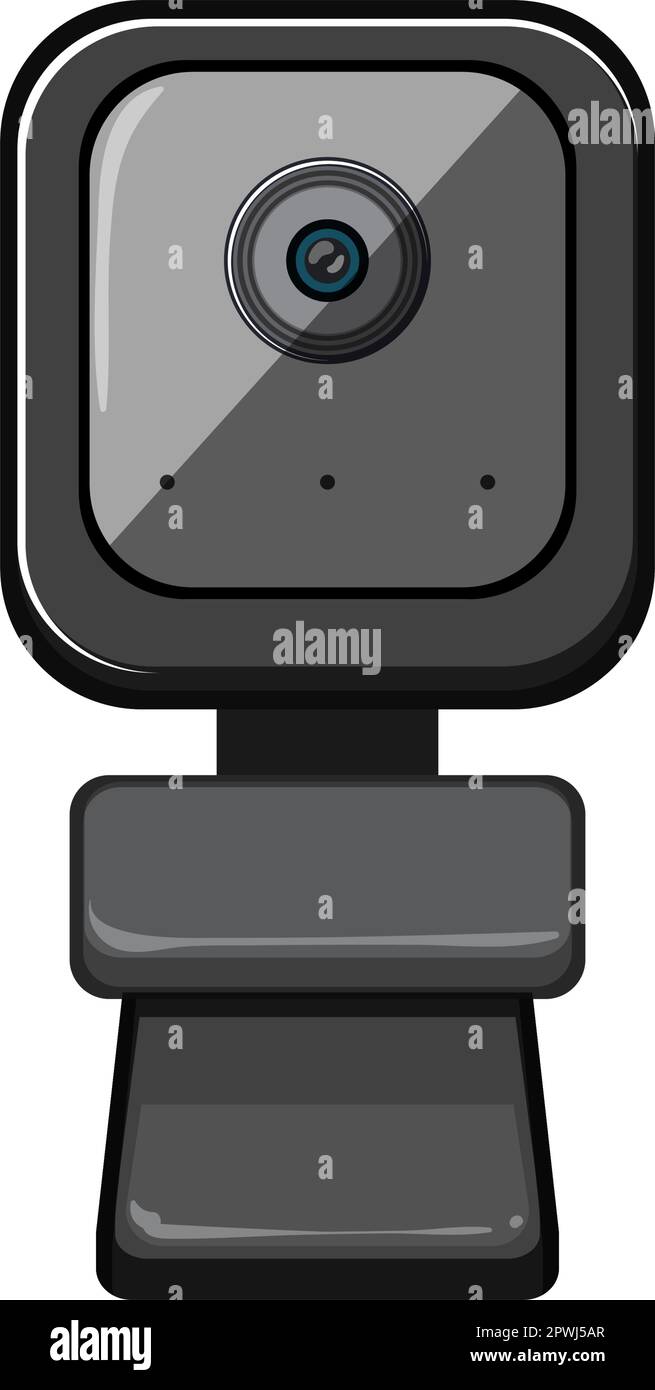 dessin animé de webcam internet. ordinateur d'affaires, cam internet webcam  signe de caméra. illustration vectorielle de symbole isolée Image  Vectorielle Stock - Alamy