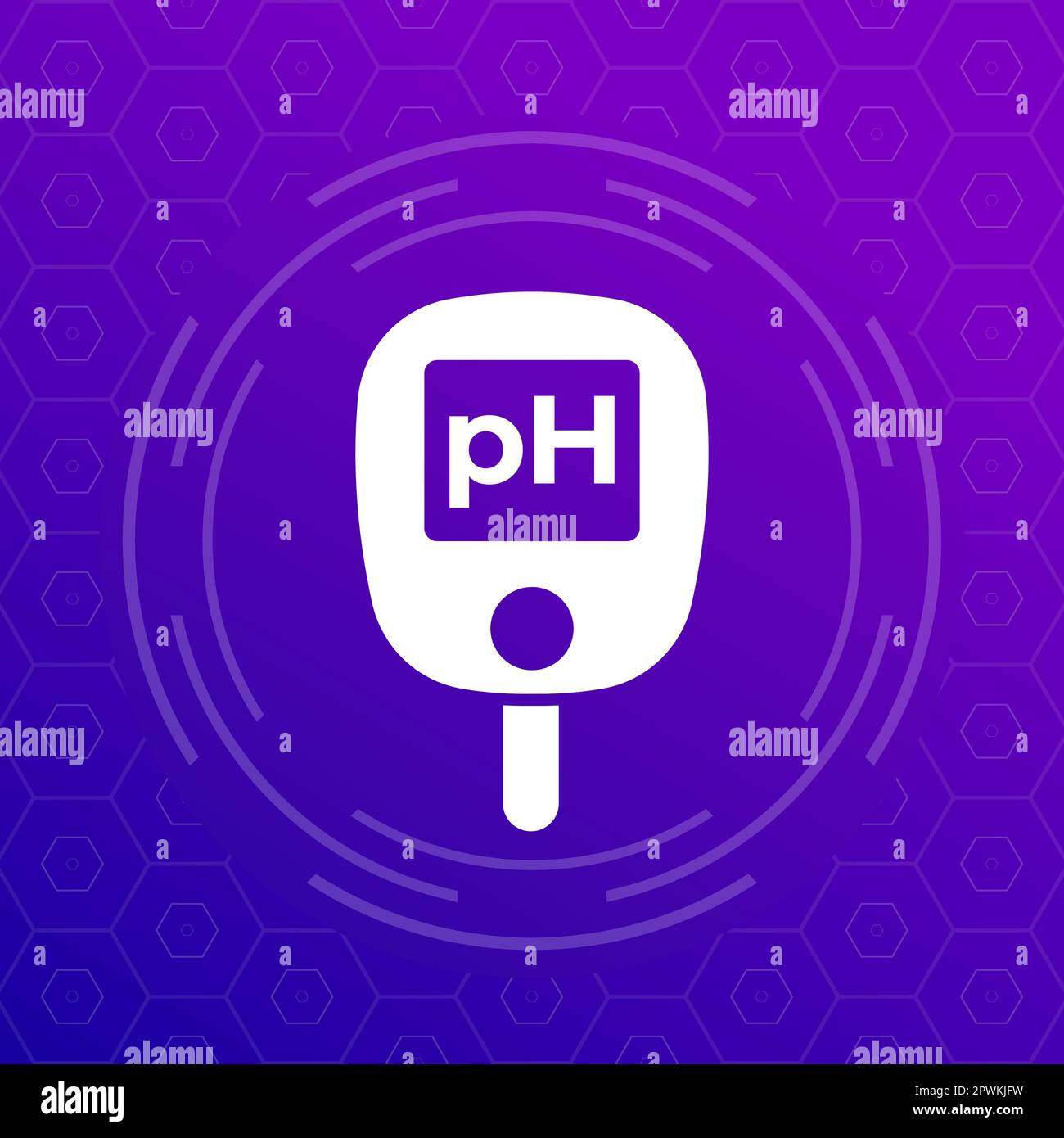 icône de ph-mètre ou de testeur, vecteur Illustration de Vecteur