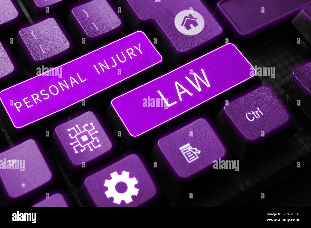 Texte montrant l'inspiration Loi sur les blessures personnelles, concept Internet blessé ou blessé dans l'environnement de travail Banque D'Images
