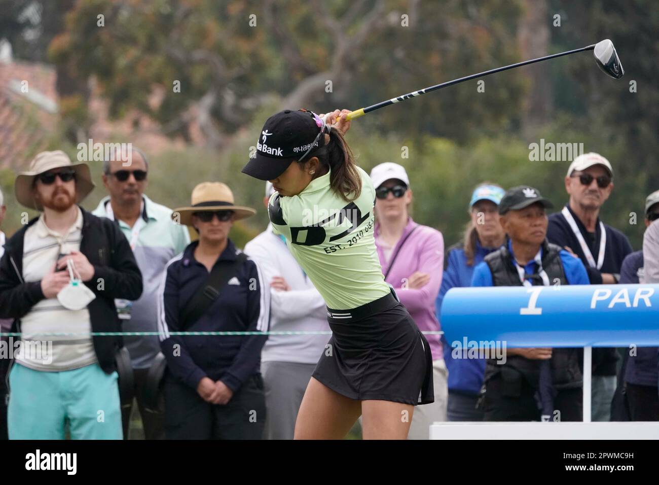 29 avril 2023: LPGA - Jaravee Boonchant, golfeur professionnel de Bangkok, Thaïlande 0n le premier tee à la Ladies Professional Golf Association, JM Eagle LA Championship 2023, le Wilshire Country Club, Los Angeles, CA, Etats-Unis, 30 avril, 2023. (Credit image: © Scott Mitchell/ZUMA Press Wire) USAGE ÉDITORIAL SEULEMENT! Non destiné À un usage commercial ! Banque D'Images