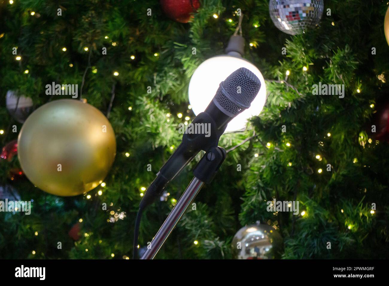 Décorations de Noël et du nouvel an en saison de salutation, photo de stock Banque D'Images