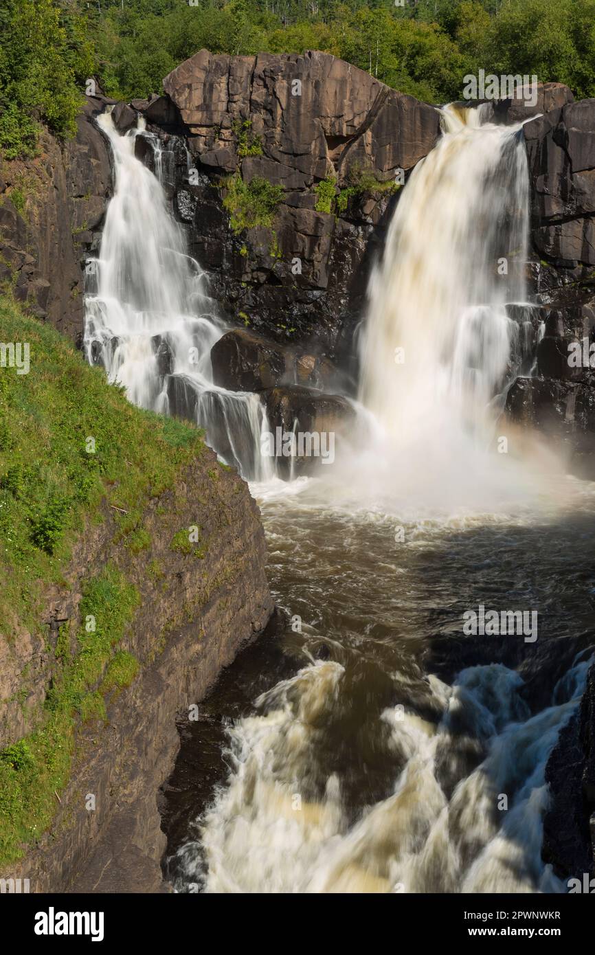 Chute d'eau de Pigeon River High Falls Banque D'Images