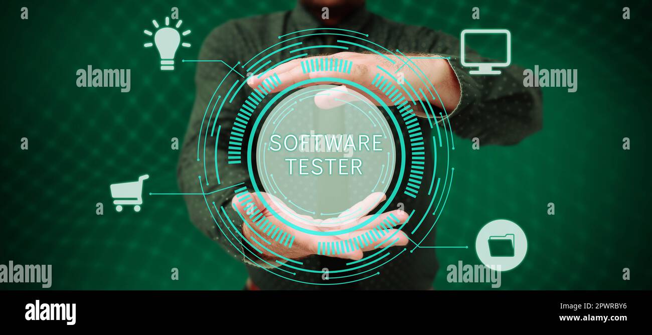 Logiciel de test de texte d'écriture manuscrite, Business IDEA mis en œuvre pour protéger les logiciels contre les attaques malveillantes Banque D'Images