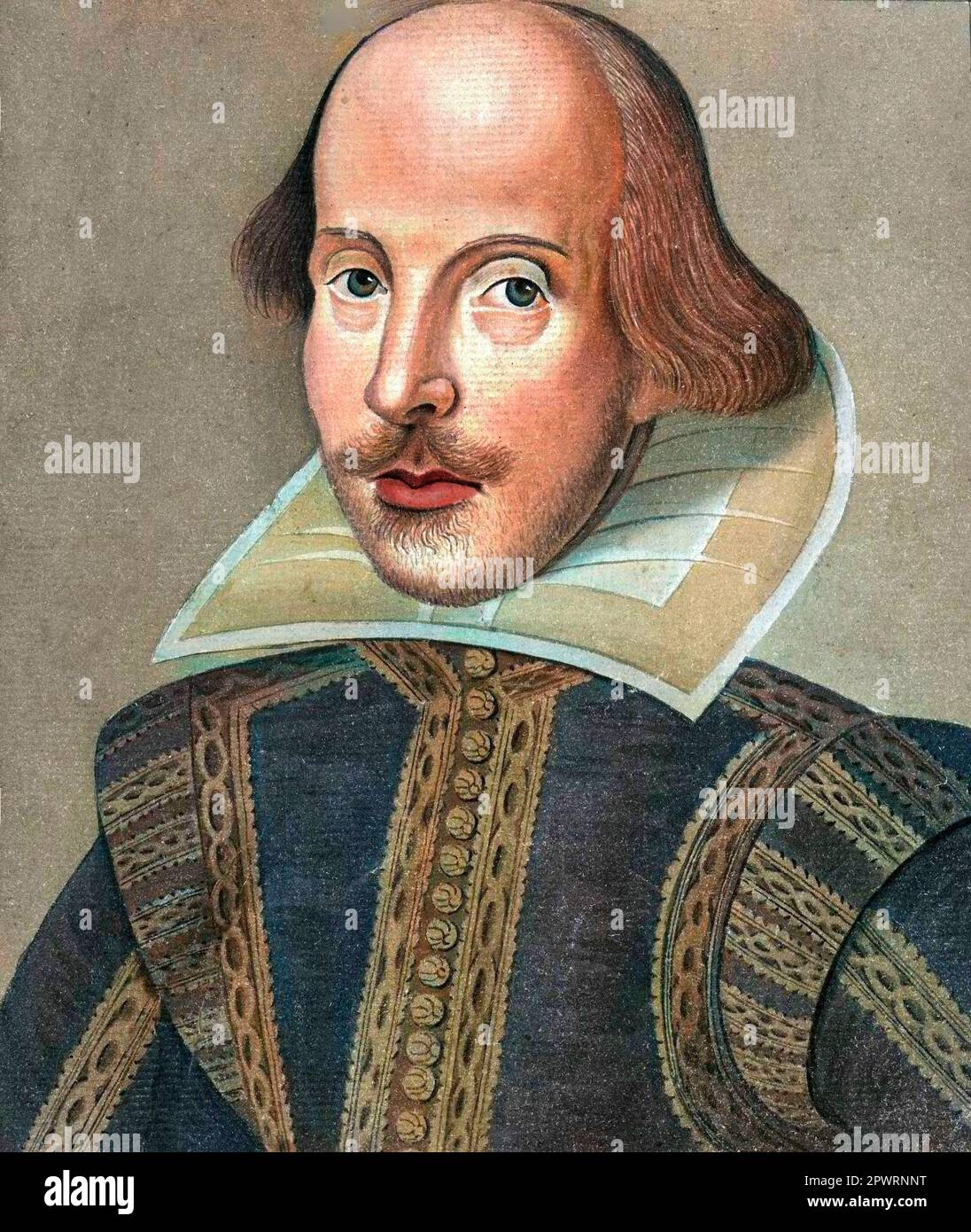 Portrait de William Shakespeare Banque D'Images