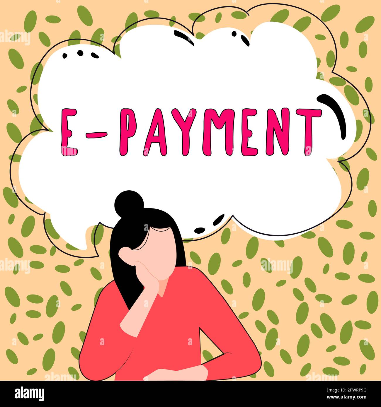 Écriture affichant le texte E paiement, Word écrit sur simplement défini comme paiement en ligne des biens ou services Banque D'Images