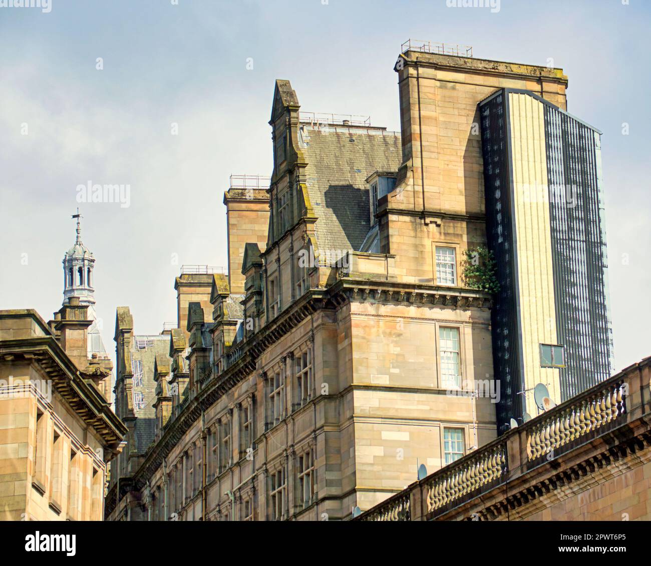 dunbarton Road partick Sandstone immeuble Glasgow, Écosse, Royaume-Uni Banque D'Images
