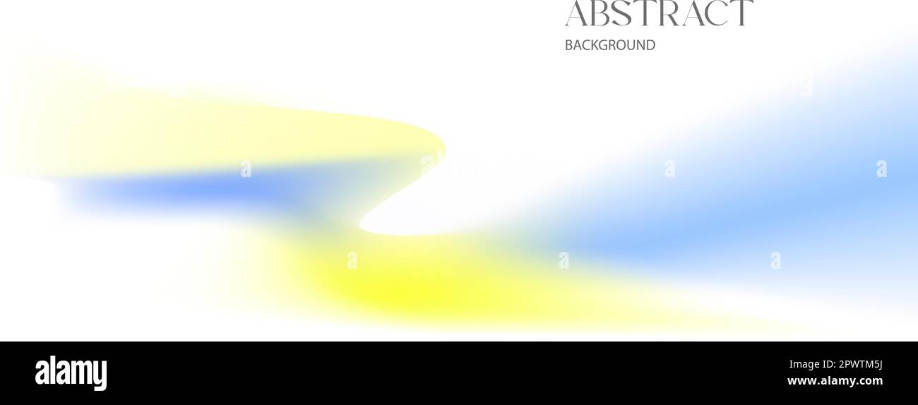 Modèle de fond abstrait design bleu clair et jaune dégradé de couleur sur blanc Illustration de Vecteur