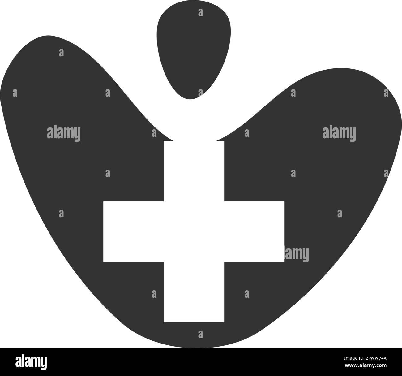 Modèle de logo Healthcare. Icône Illustration identité de la marque. Illustration isolée et plate. Graphique vectoriel Illustration de Vecteur