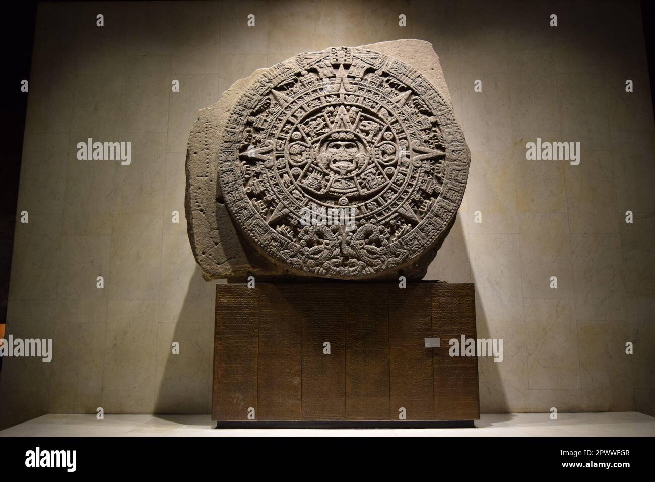 Calendrier aztèque Banque D'Images