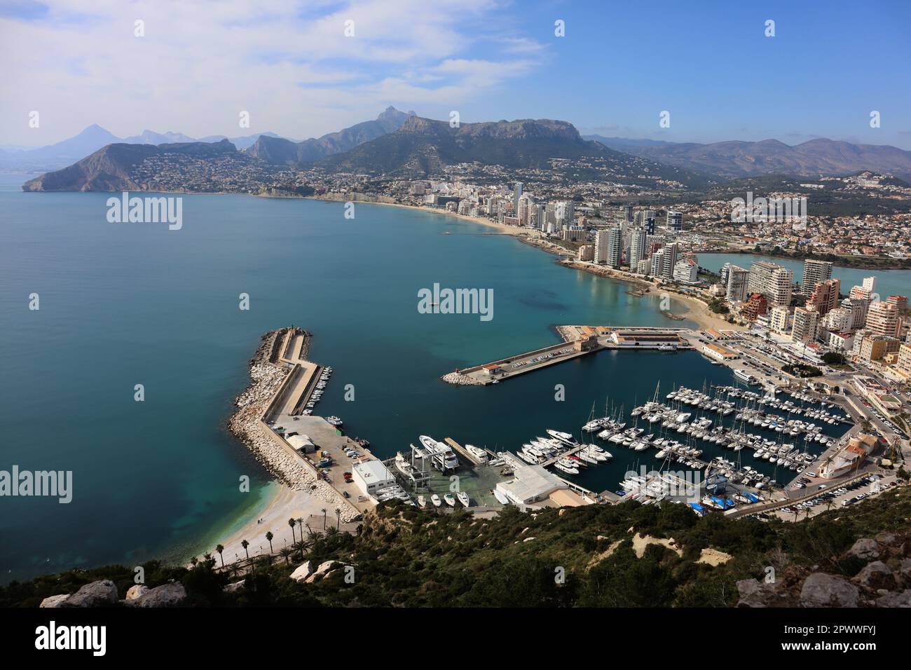 calpe Morro de Toix Banque D'Images