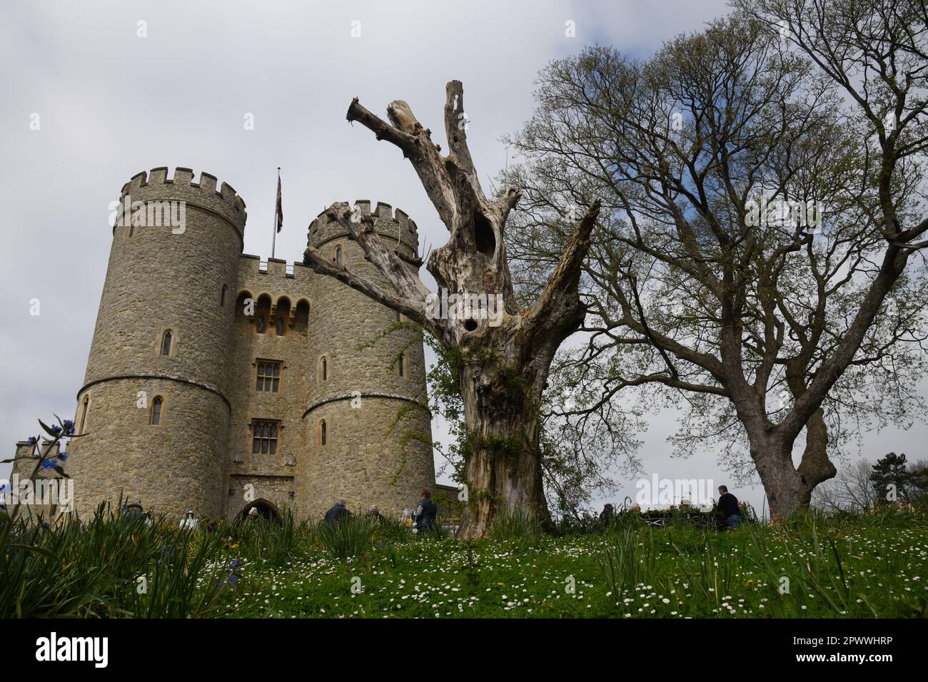 Château de Saltwood, Hythe Kent Banque D'Images