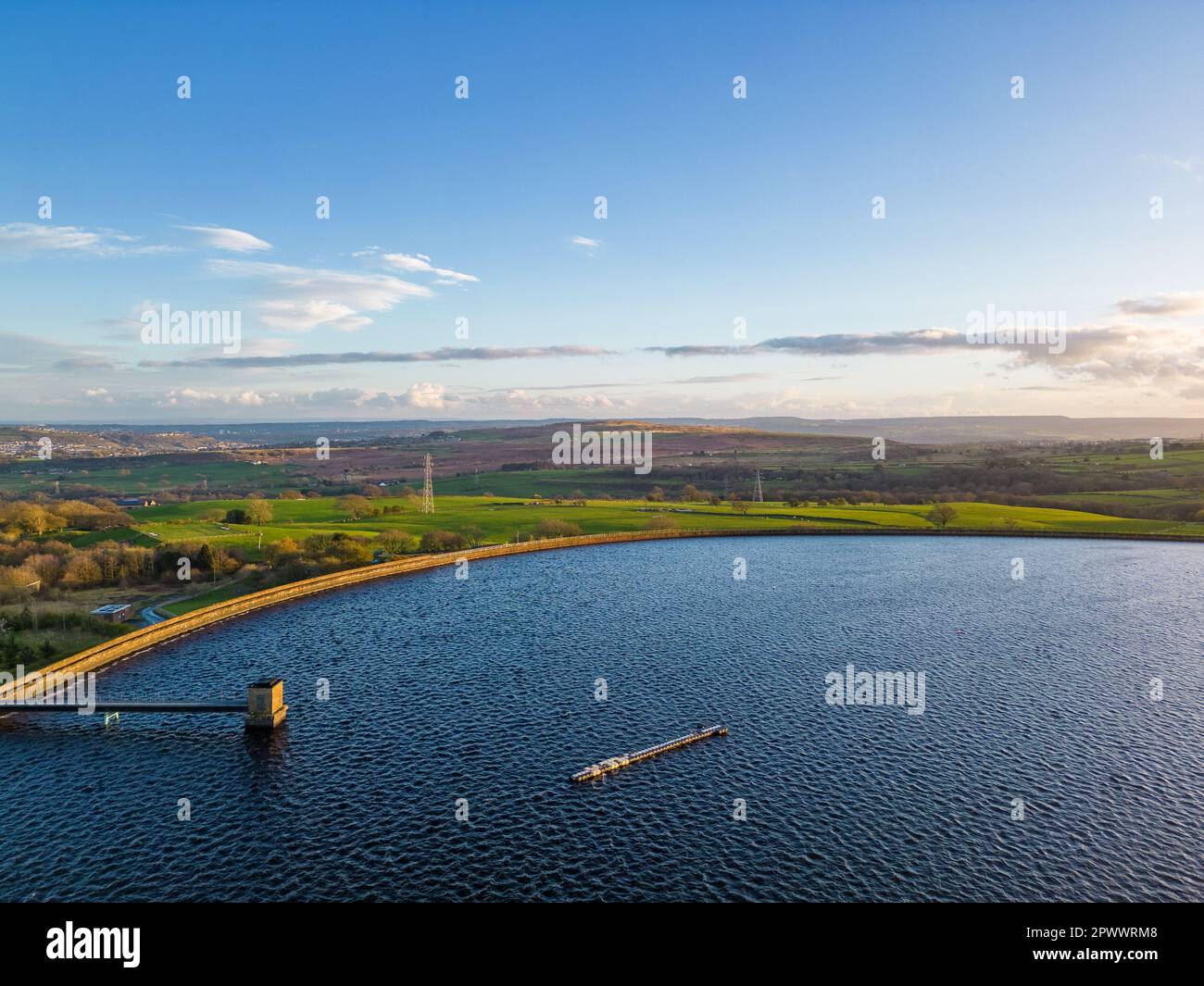 Reva Reservoir Wharfedale Scouts Water Activity Centre, West Yorkshire Banque D'Images