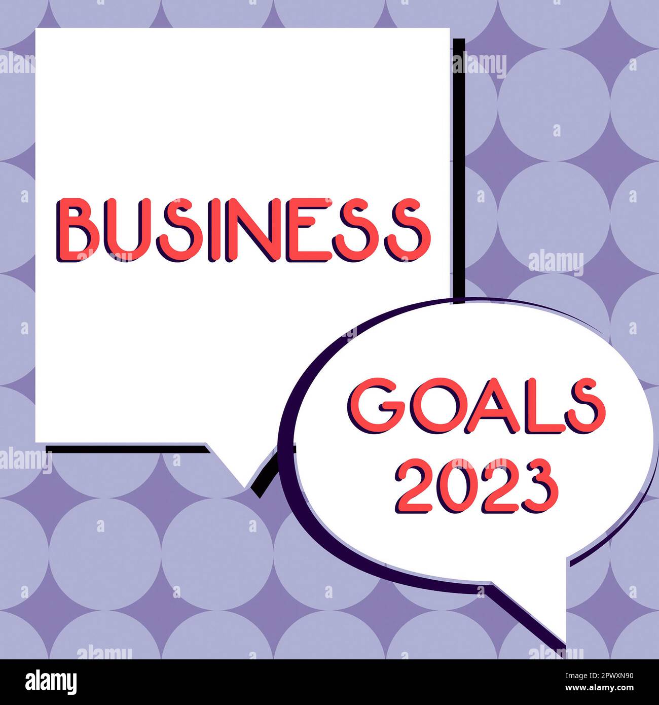 Écriture de texte objectifs d'affaires 2023, concept Internet capacités avancées attentes opportunes objectifs Banque D'Images