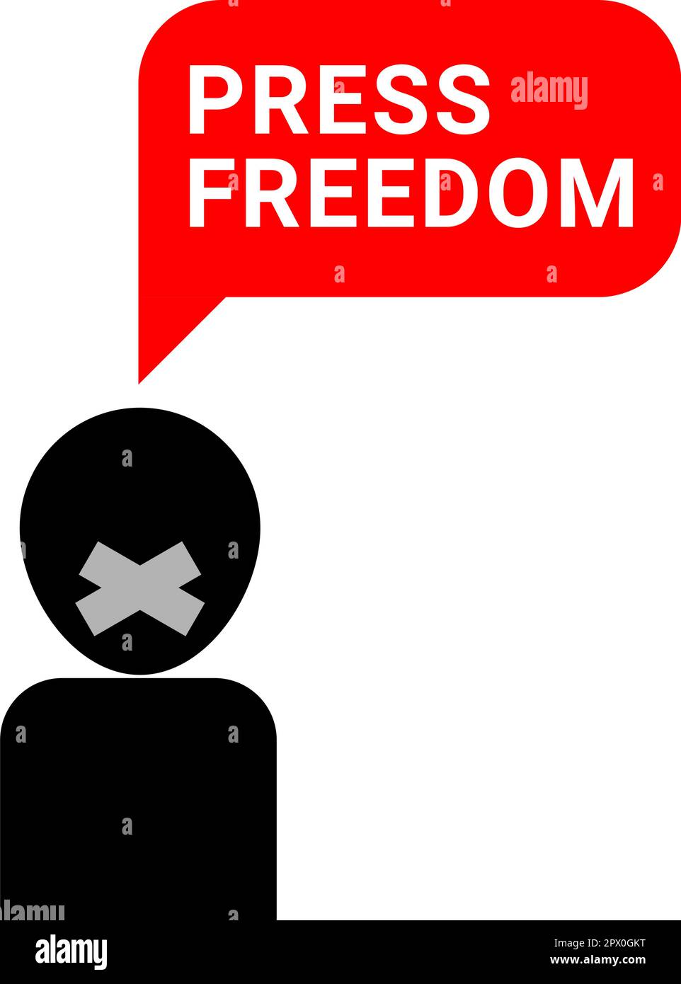 Design pour célébrer la Journée mondiale de la liberté de la presse , 2 mai Illustration de Vecteur