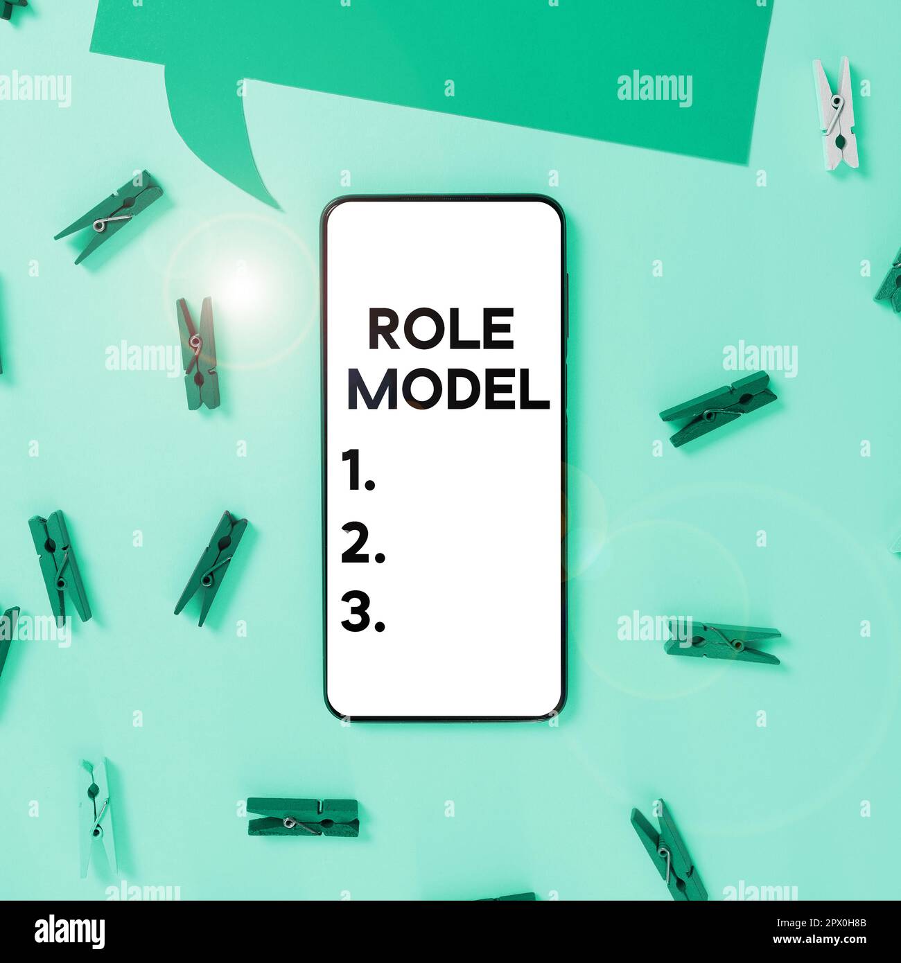 Affiche de texte montrant le modèle de rôle, photo conceptuelle une ...