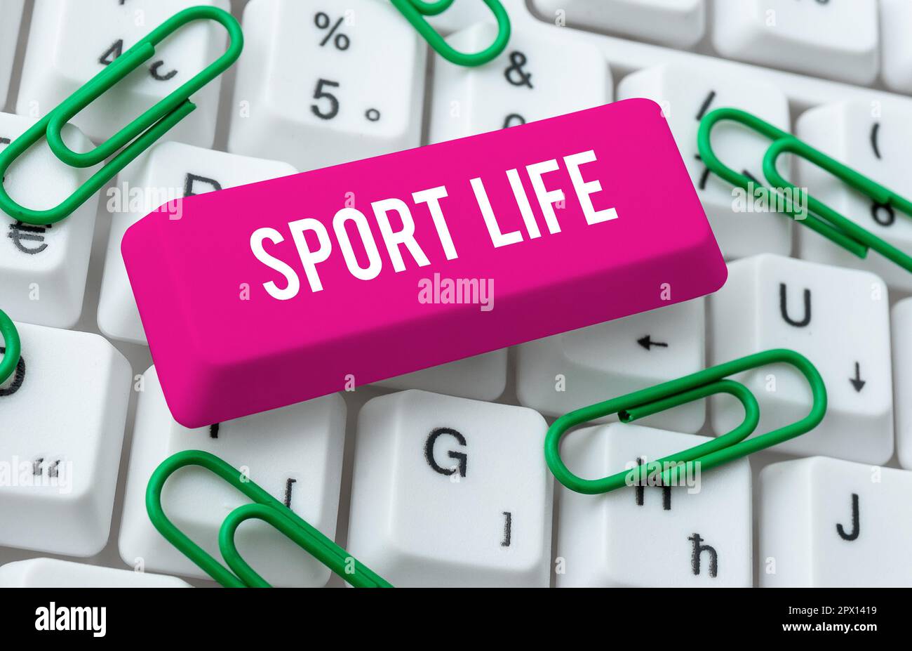 Texte manuscrite Sport Life, Business Showcase aime les sports ou autres activités de plein air physiquement actif Banque D'Images