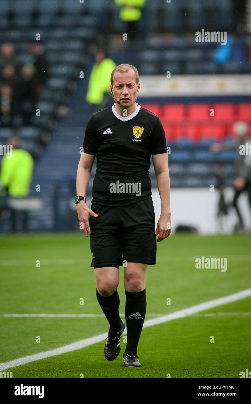 William Collum, SFA arbitre de football enregistré photographié à Hampden Park, Glasgow, Écosse, Royaume-Uni. Banque D'Images