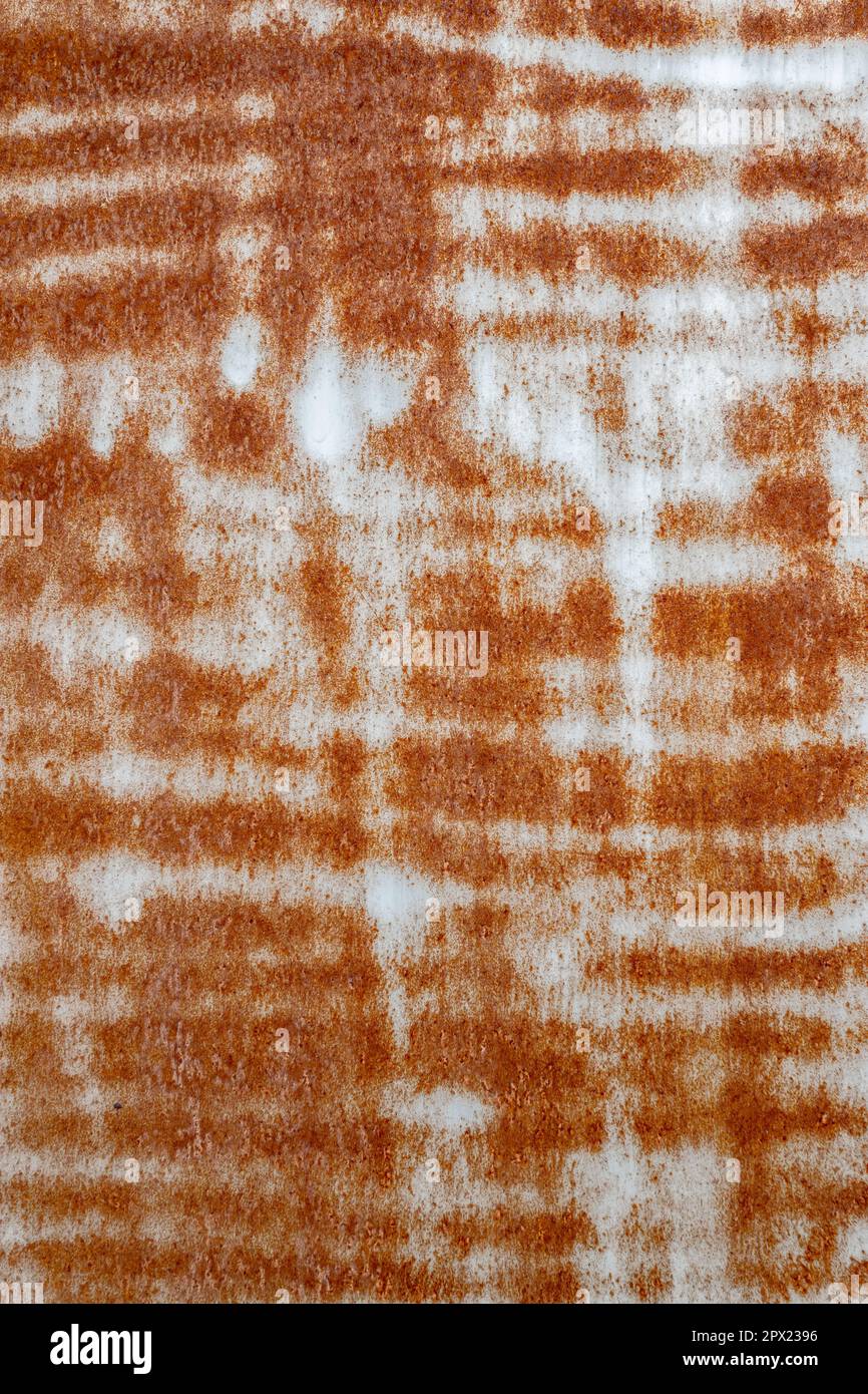 Texture métallique rouillée. Idéal pour ceux qui recherchent des textures de métal rouillé, ancien et rugueux. Banque D'Images