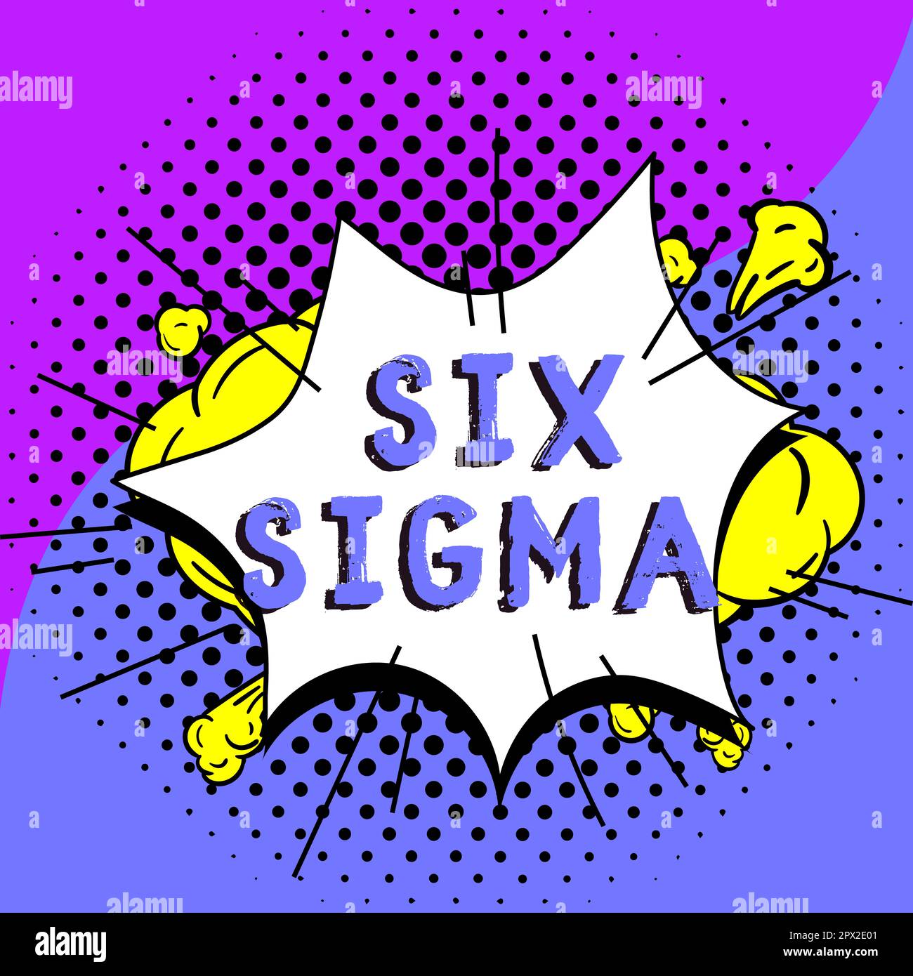 Inspiration montrant signe six Sigma, techniques de gestion de photo conceptuelle pour améliorer les processus d'affaires Banque D'Images