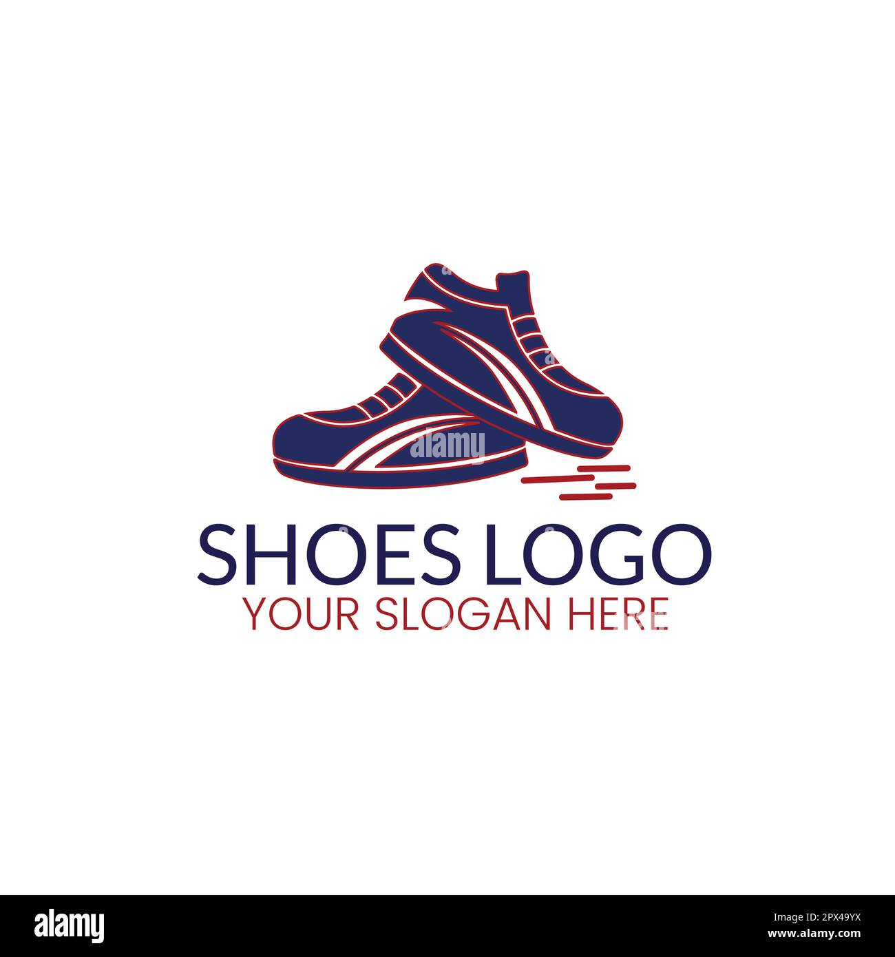 illustration de l'icône du logo des chaussures Illustration de Vecteur