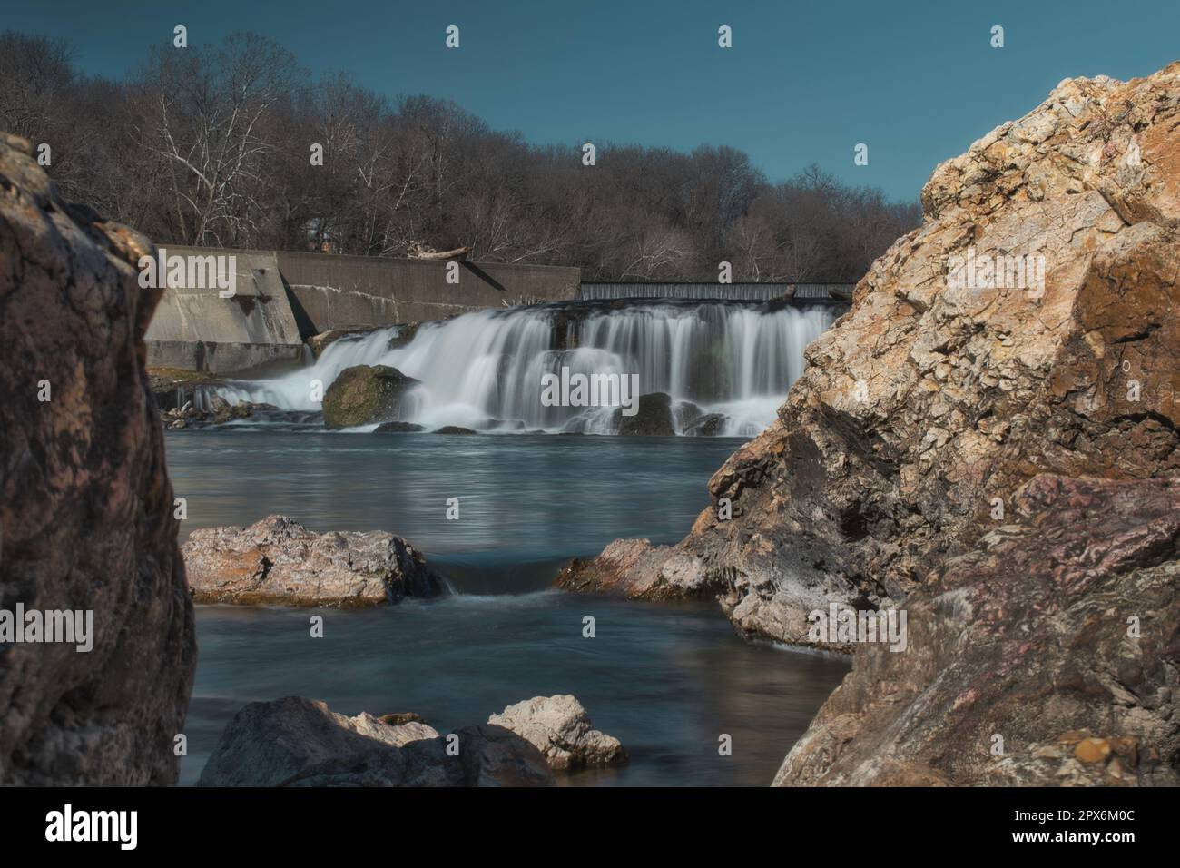 Entre The Rocks à Grand Falls Banque D'Images