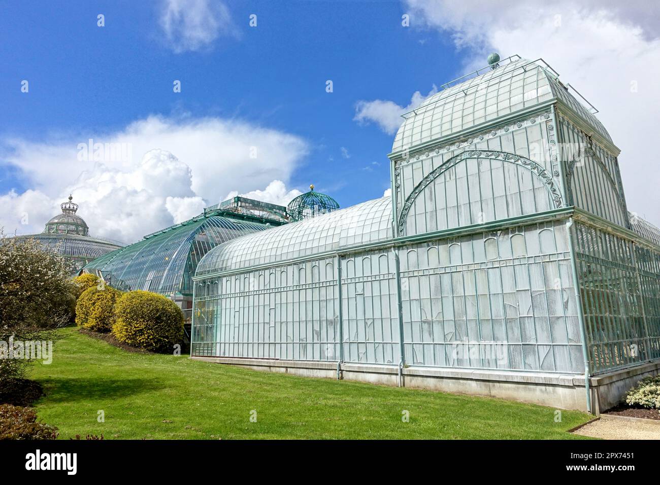 Serres royales à Laeken, Bruxelles, Belgique Banque D'Images