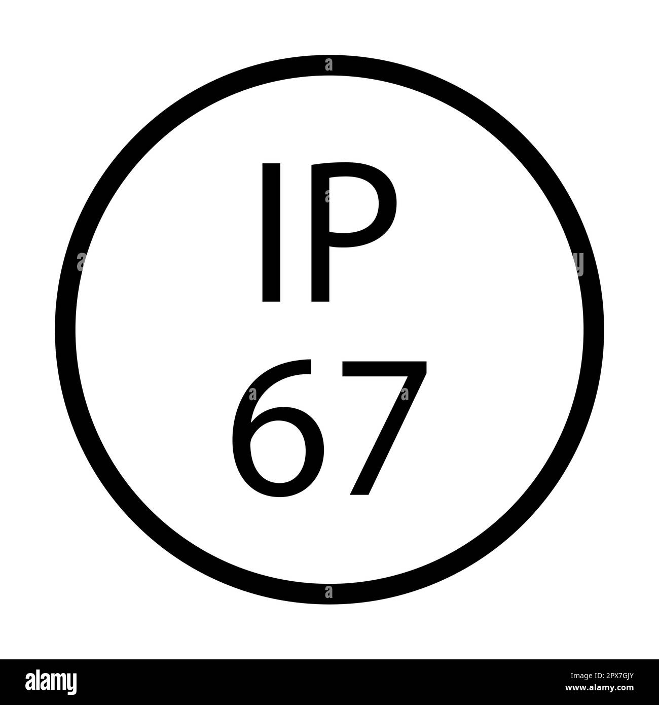 IP67 IP67 vecteur d'icône étanche standard pour le design graphique, le logo, le site Web, les médias sociaux, l'application mobile, IU Illustration de Vecteur