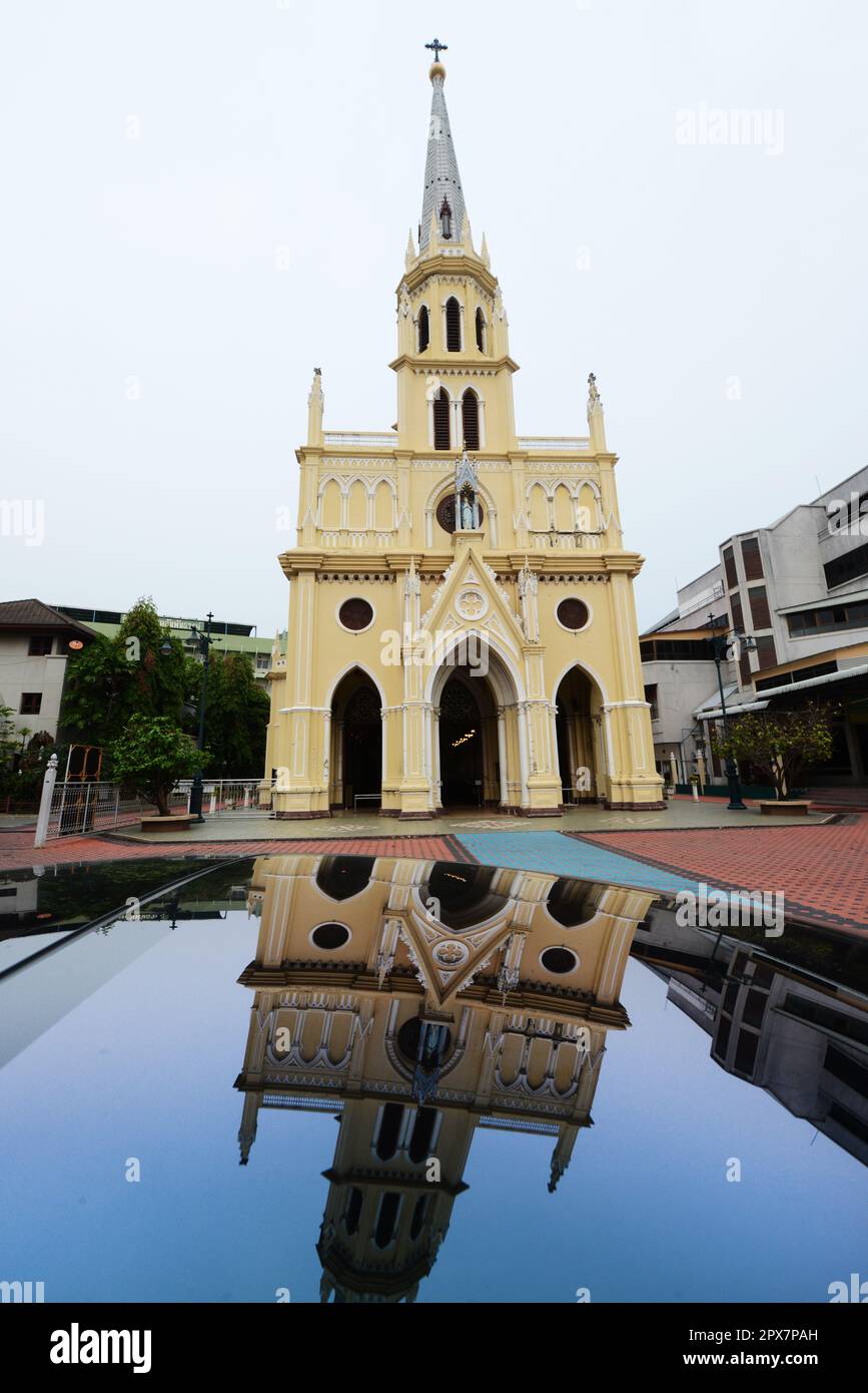 L'église Saint-Rosaire de Talat Noi, Bangkok, Thaïlande. Banque D'Images