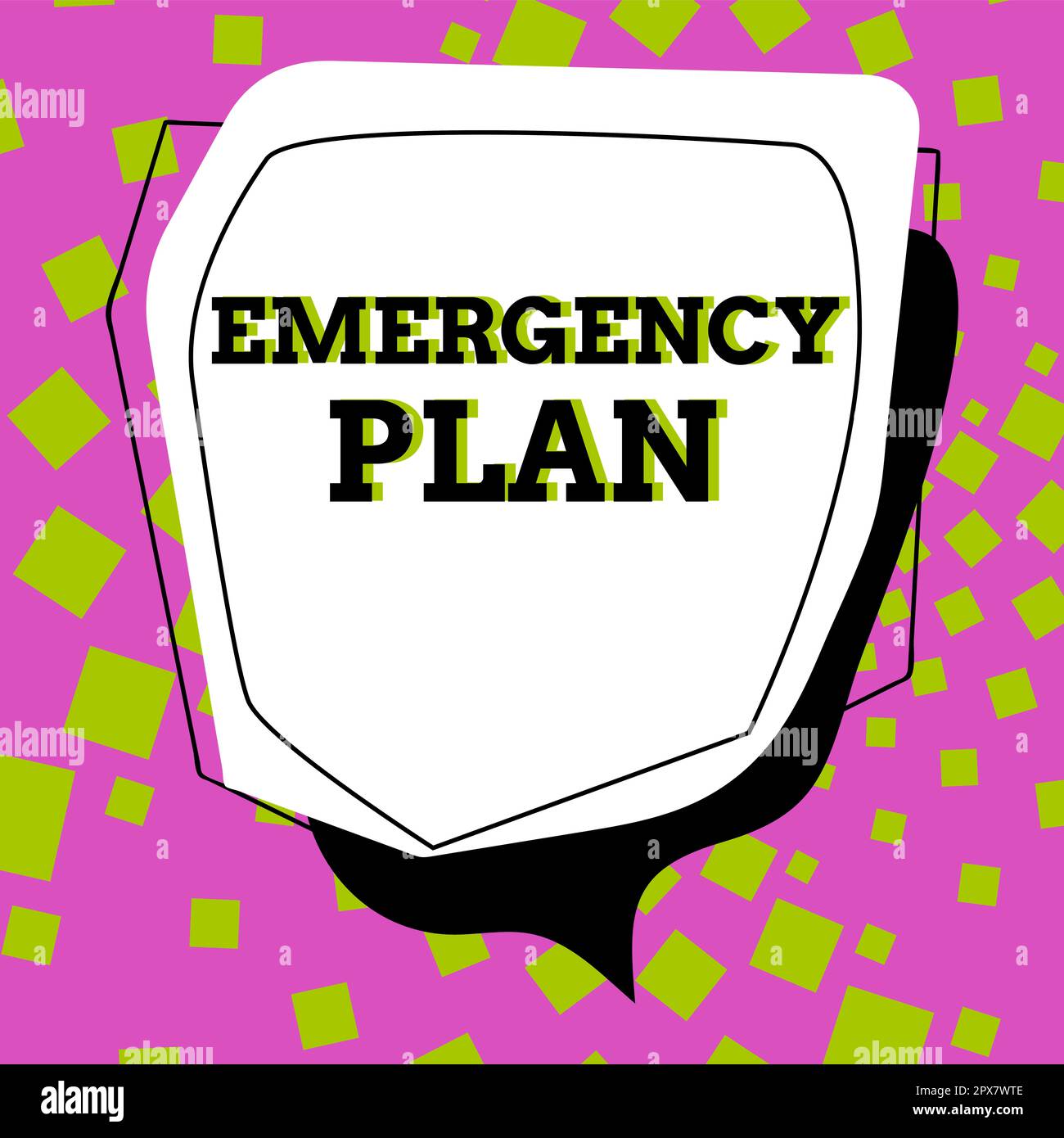 Rédaction affichant le texte Plan d'urgence, approche commerciale les procédures d'intervention en cas d'urgence majeure doivent être préparées Banque D'Images