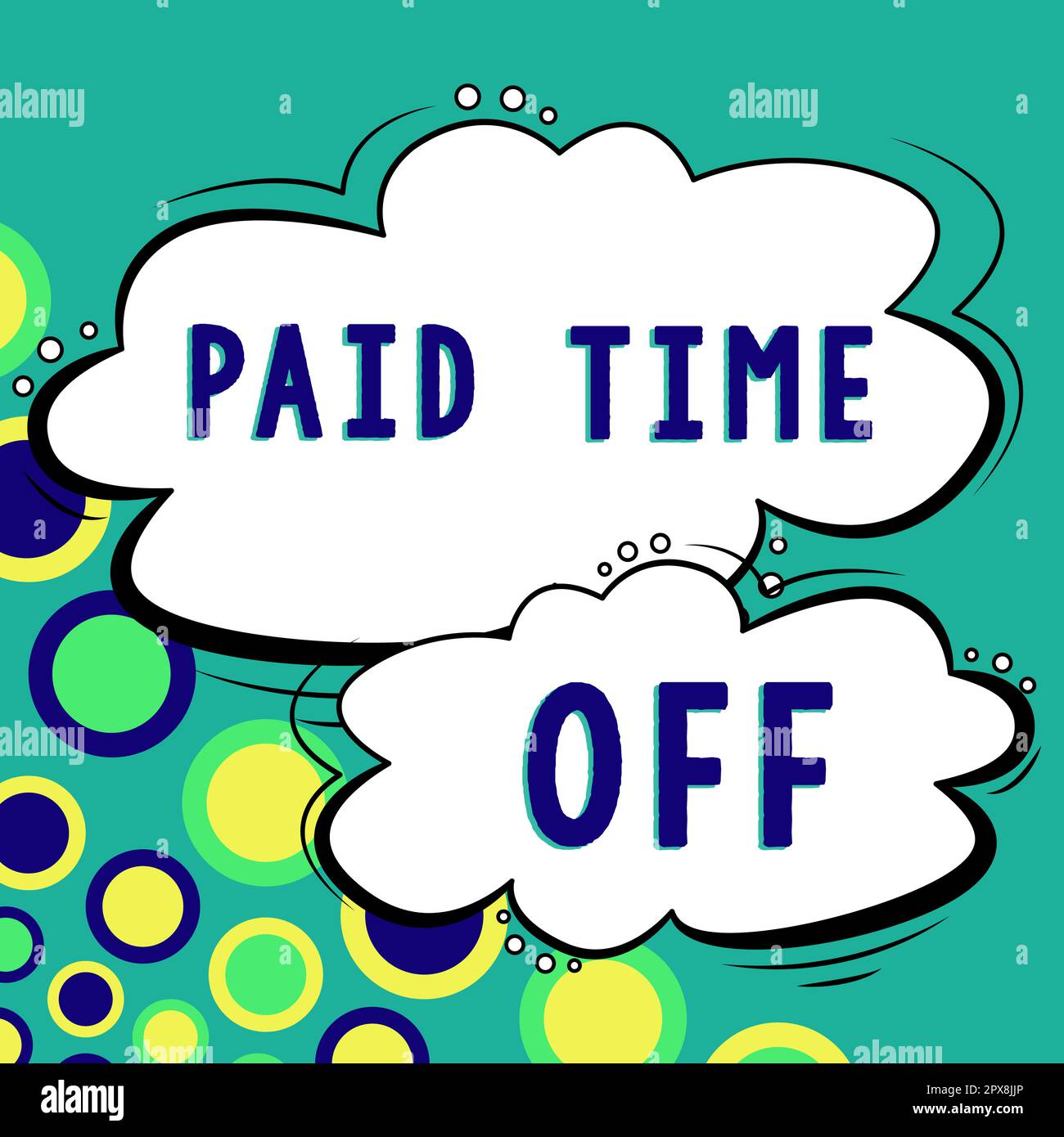 Légende conceptuelle congé payé, Word pour recevoir des paiements pour les moments où vous ne
