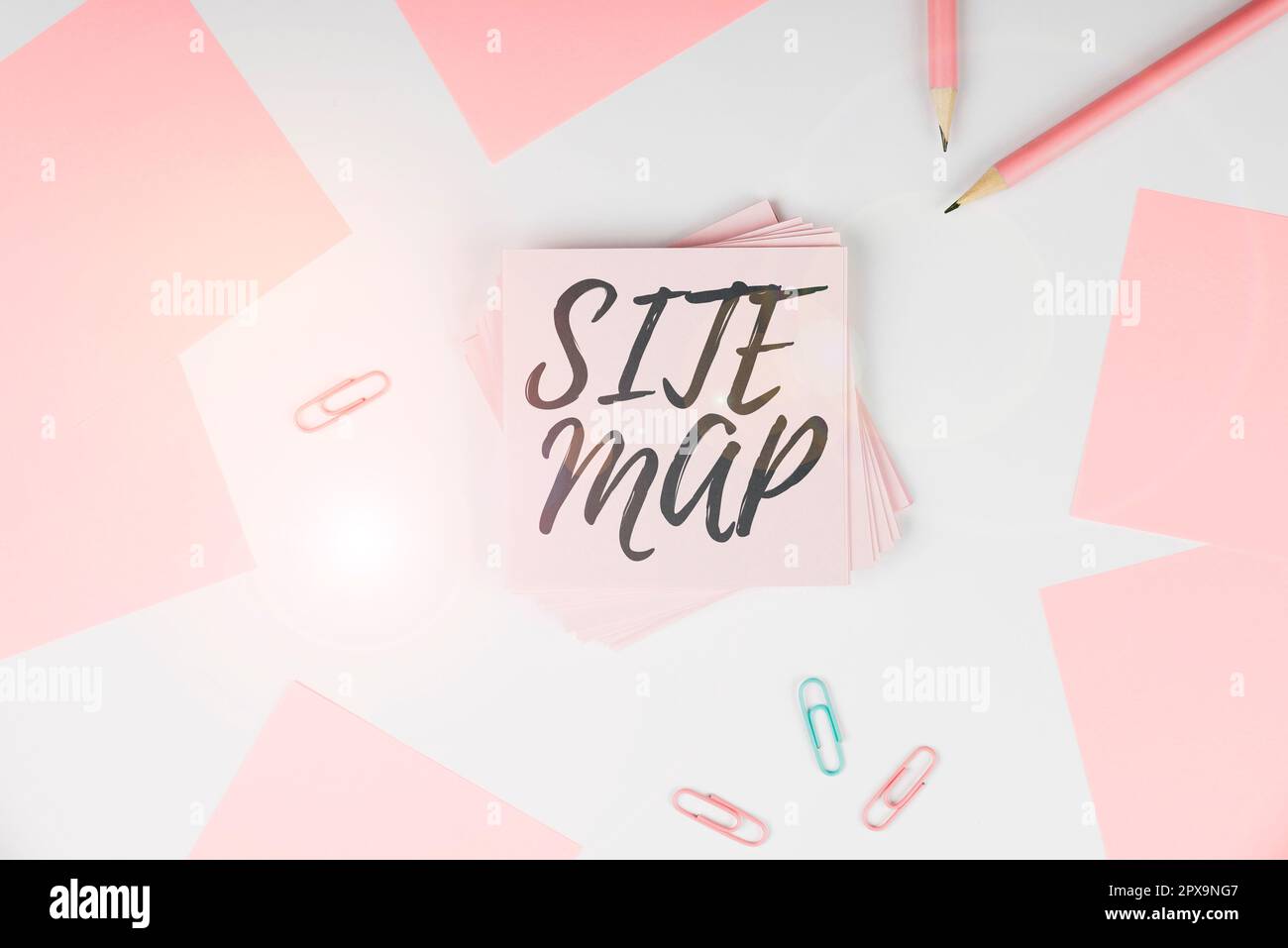 Affiche affichant le plan du site, approche commerciale conçue pour aider les utilisateurs et les moteurs de recherche à naviguer sur le site Banque D'Images