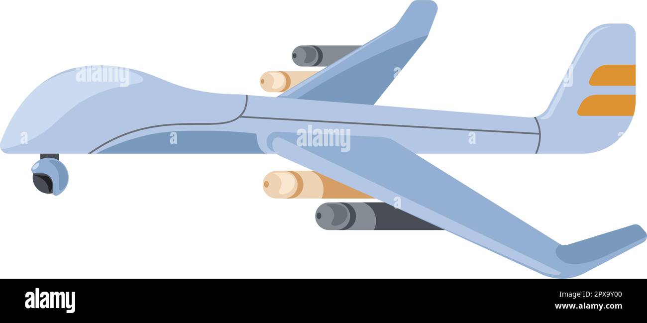 Drone ou UAV, avion de véhicule aérien sans pilote Illustration de Vecteur