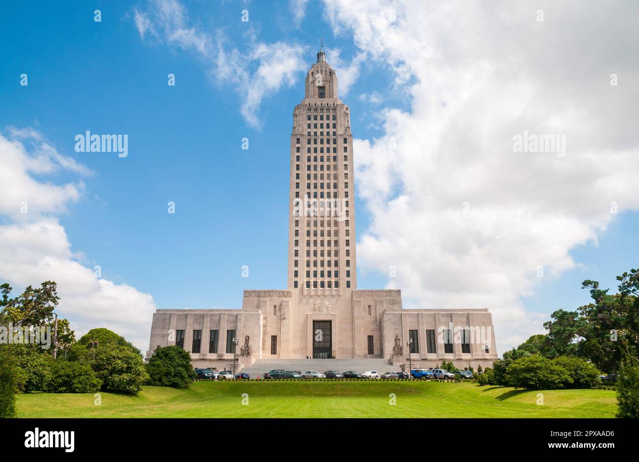 Gratte-ciel du Capitole de l'État de Louisiane à Baton Rouge, Louisiane Banque D'Images