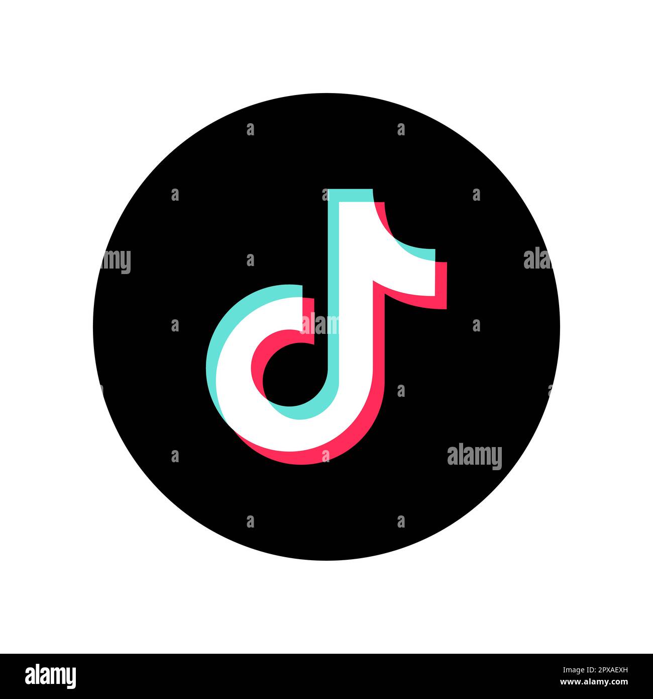 Vinnytsia, Ukraine - 1 mai 2023. Icône TikTok des réseaux sociaux populaires. logo de partage vidéo. Qualité supérieure. Vecteur Editorial isolé eps 10 Illustration de Vecteur