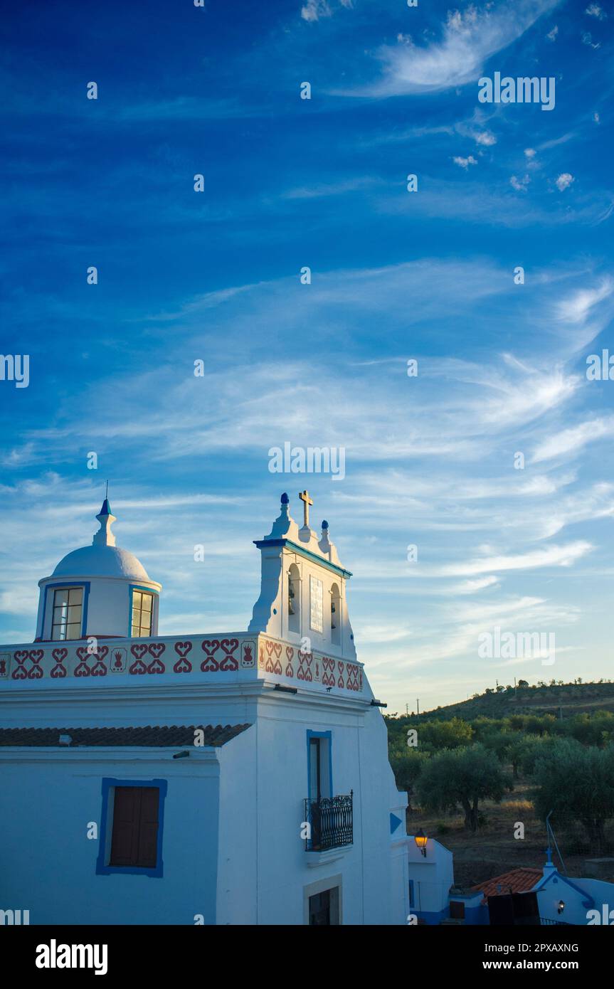 Ermitage de Sao Joaozinho, Campo Maior, Portugal. Alentejo architecture typique, sud du Portugal Banque D'Images