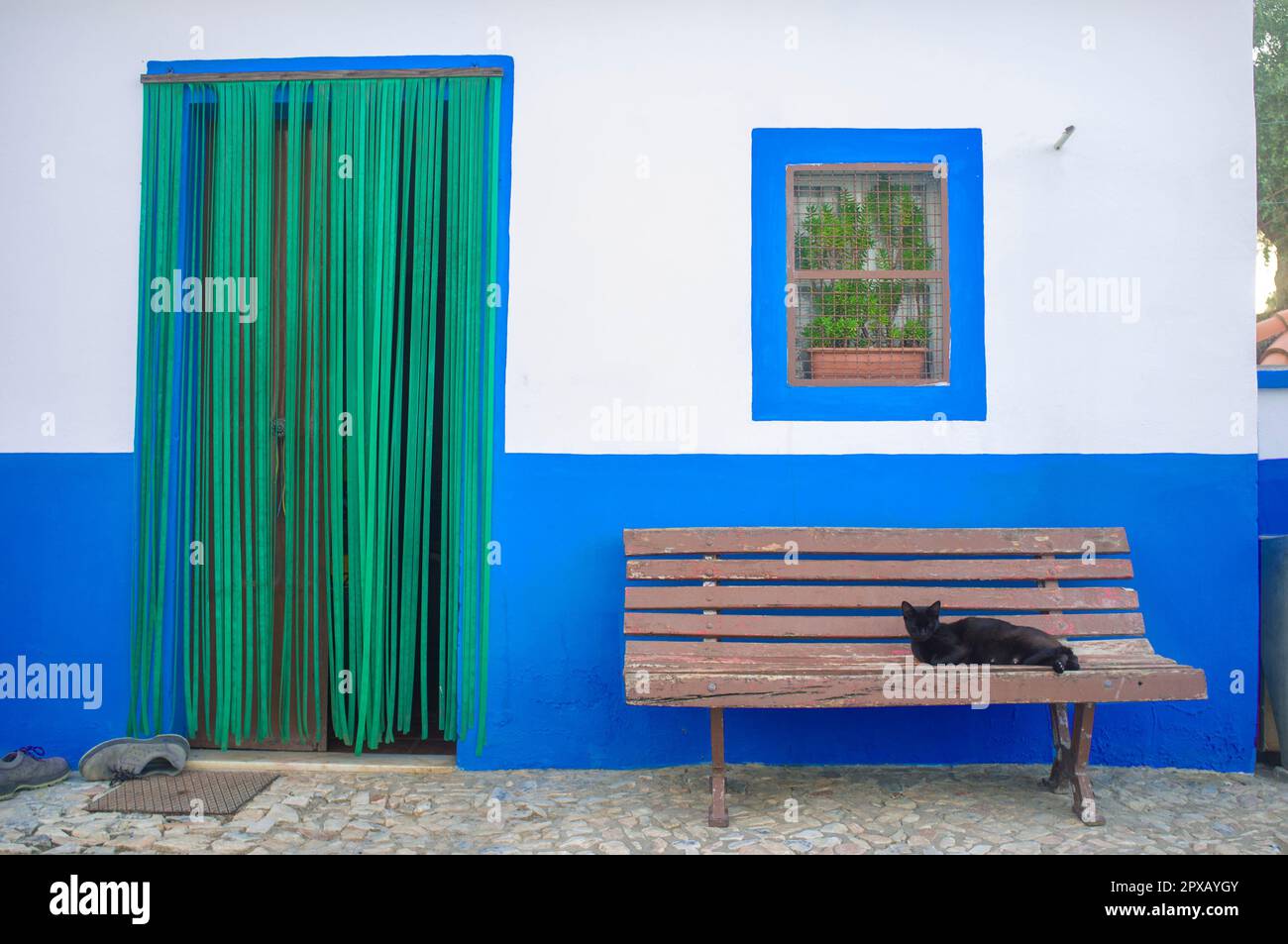 Ermitage de Sao Joaozinho, Campo Maior, Portugal. Alentejo architecture typique, sud du Portugal Banque D'Images