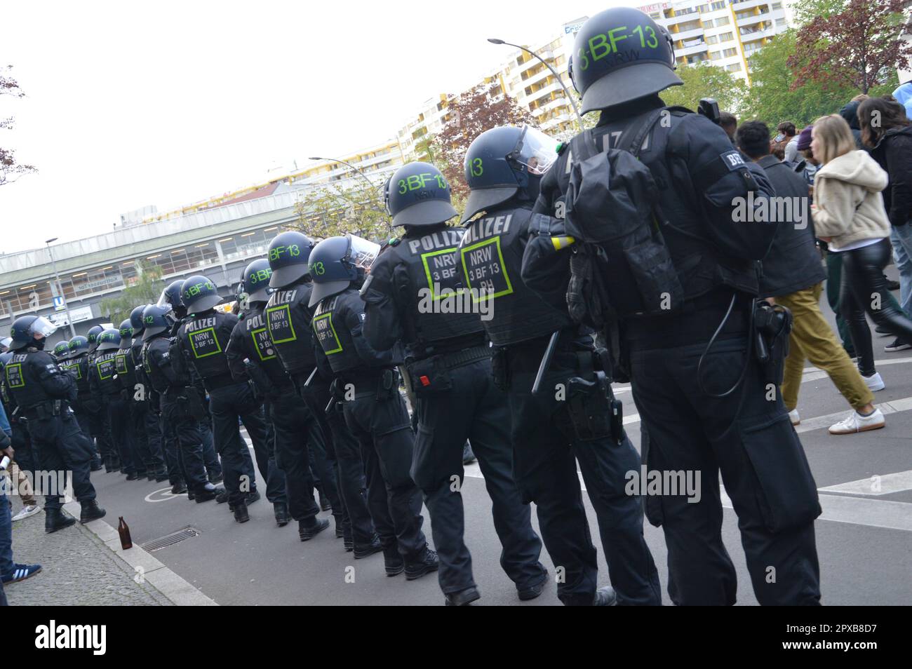 Berlin, Allemagne - 1 mai 2023 - Kreuzberg - Revolutionary 1 May Demonstration. (Markku Rainer Peltonen) Banque D'Images