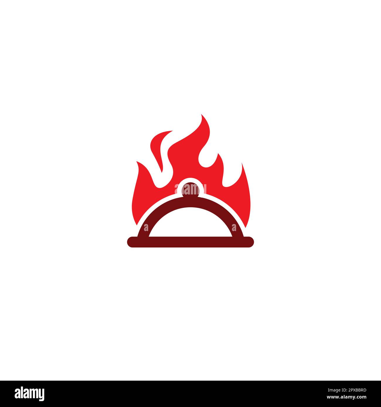 Logo « Hot Food ». Restaurant Icon Food. Logo Fire Food Illustration de Vecteur