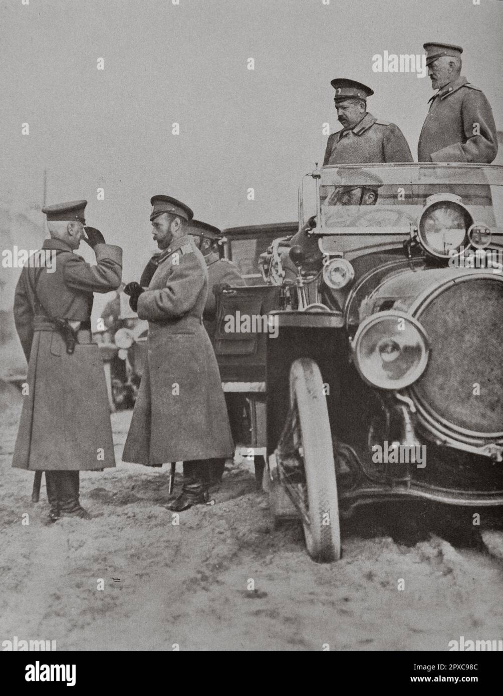 Première Guerre mondiale Une visite du tsar (Nicolas II de Russie) aux ...