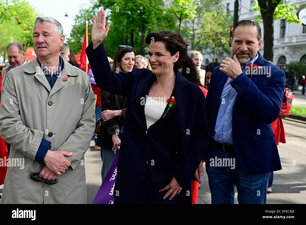 Vienne, Autriche. 01 mai 2023. Pamela Rendi-Wagner, chef du parti SPÖ ...