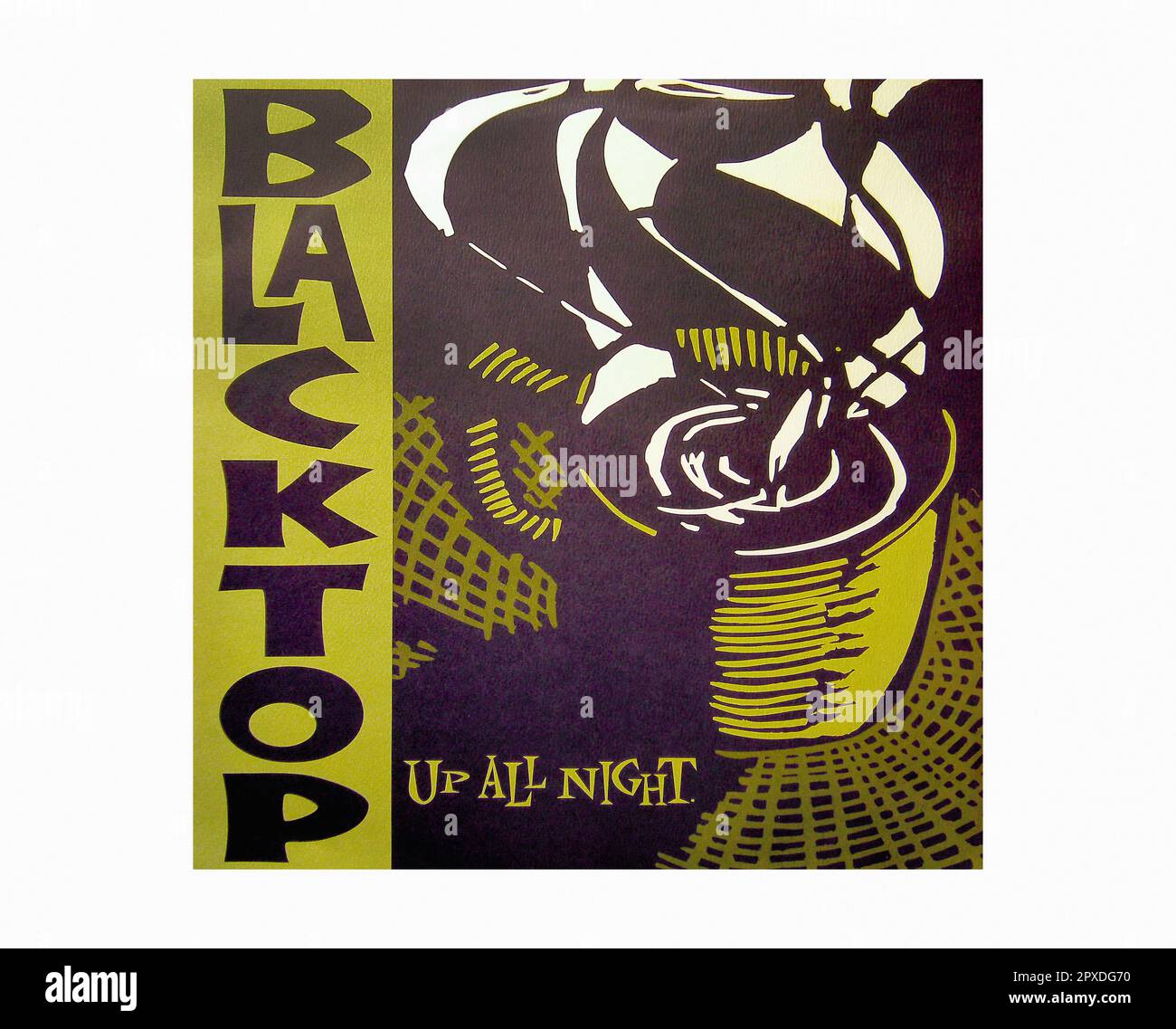 Blacktop - Up All Night [1994] - Vintage Vinyl Record Sleeve Banque D'Images