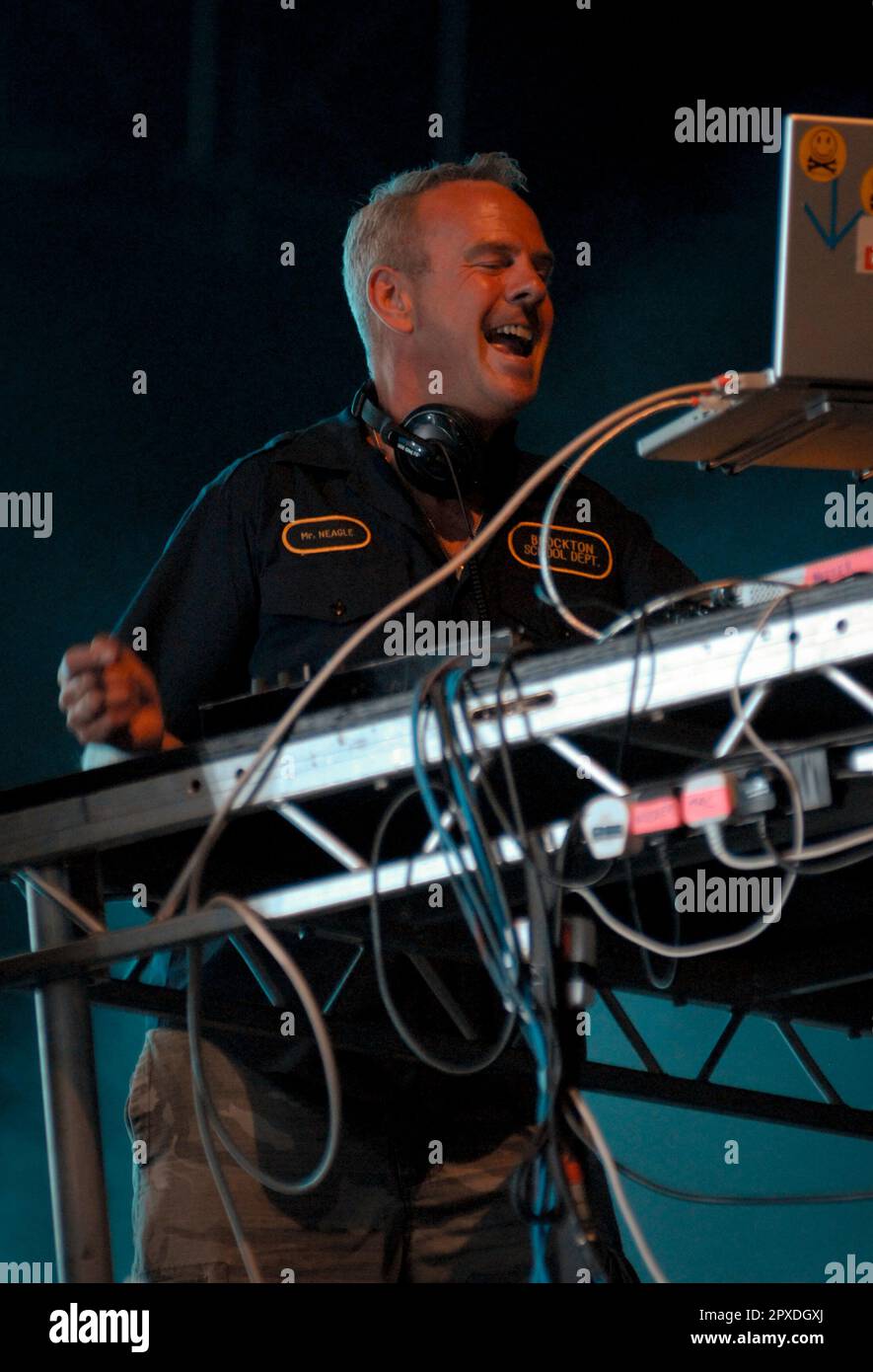 FAT Boy Slim - Norman Cook, V2009 ans, Hylands Park, Chelmsford, Essex, Royaume-Uni - 22 août 2009 Banque D'Images