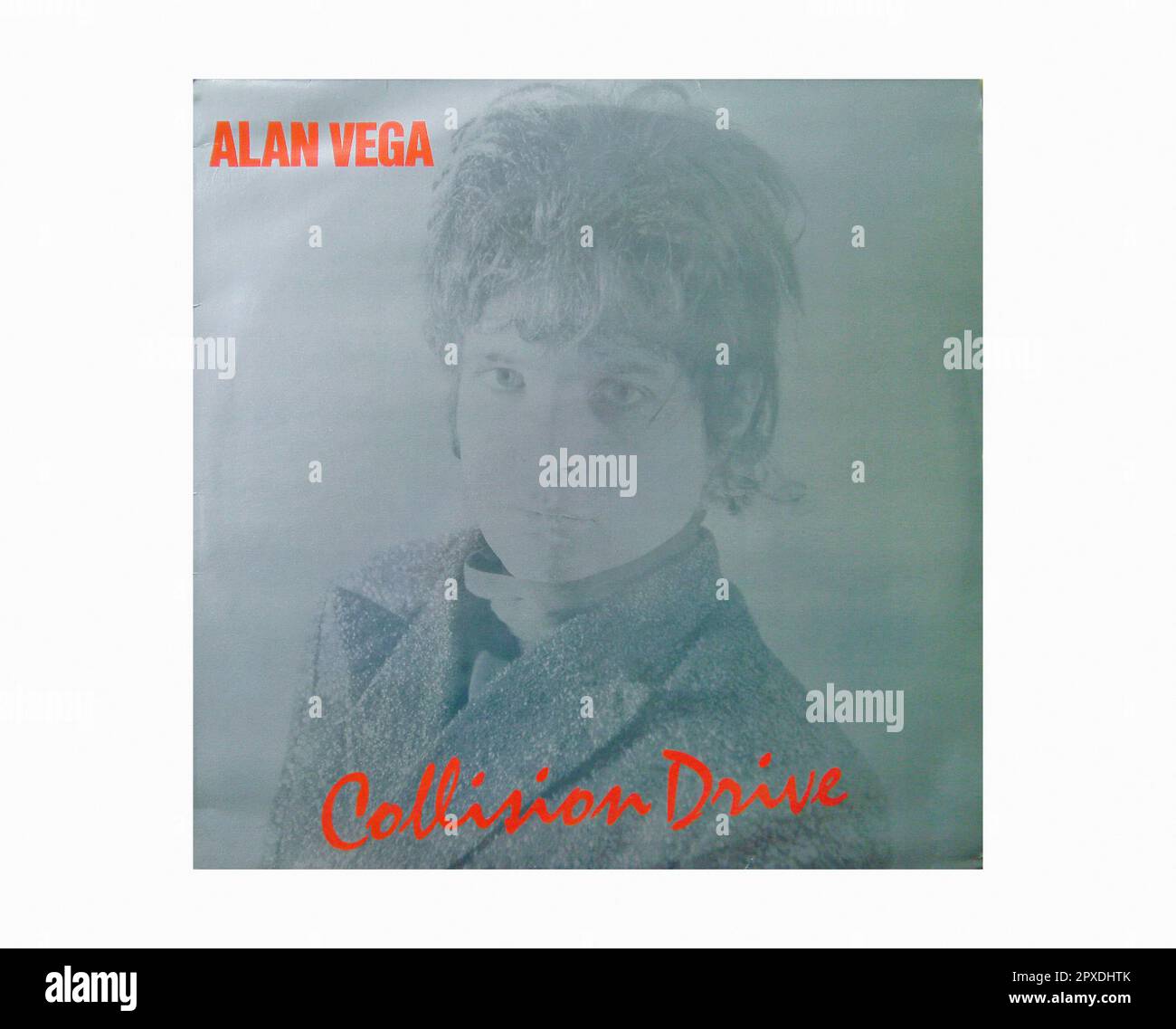 Alan Vega - collision Drive [1981] - Vintage Vinyl Record Sleeve Banque D'Images