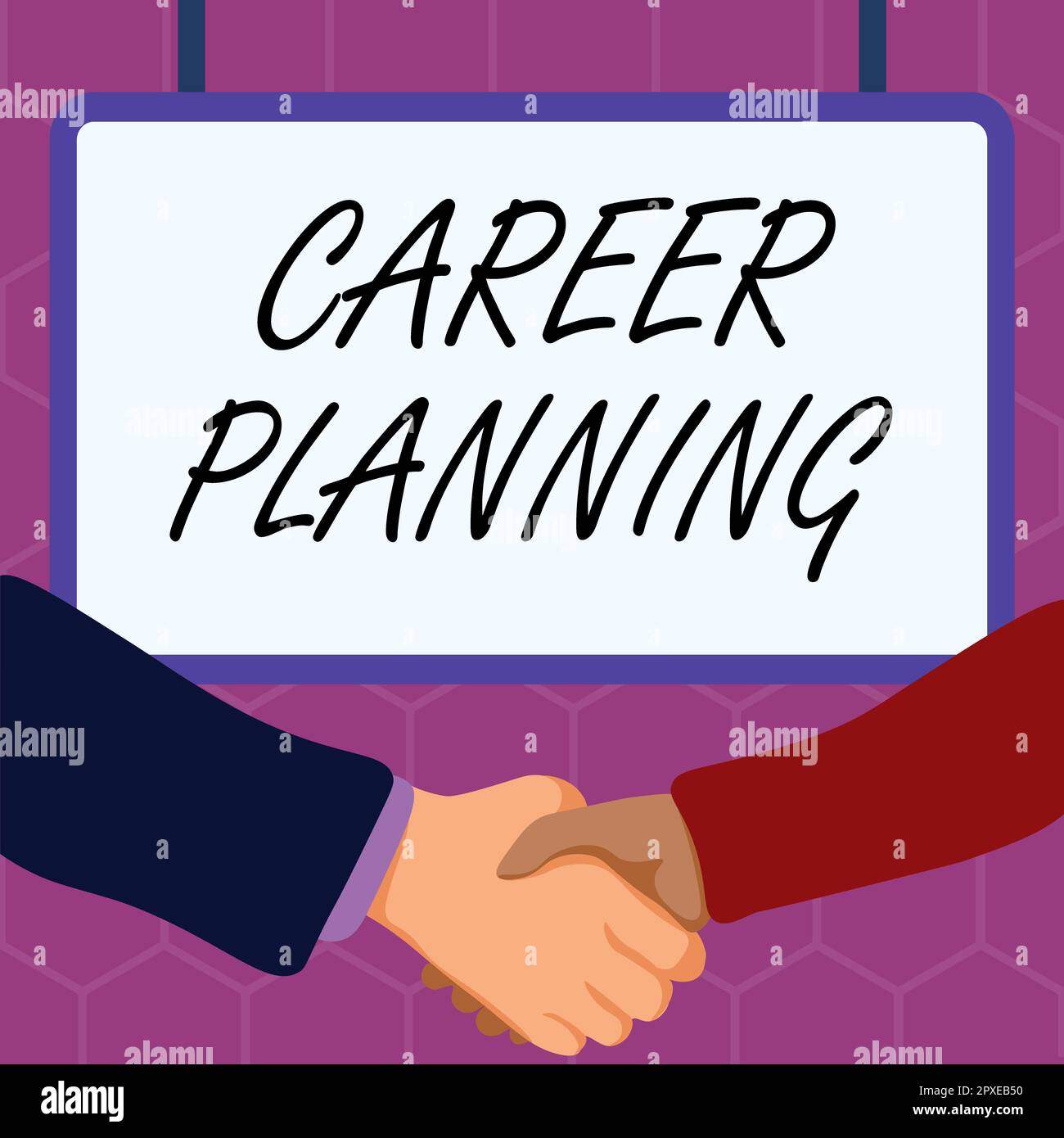 Affiche textuelle indiquant la planification de carrière, l'idée d'entreprise Une liste d'objectifs et les mesures que vous pouvez prendre pour les atteindre Banque D'Images