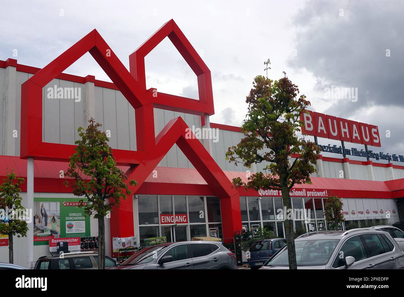 Bauhaus Baumarkt, Filiale der schweizerischen Bauhaus AG - Symbolbild, Nordrhein-Westfalen, Deutschland, Bornheim/Rheinland Banque D'Images