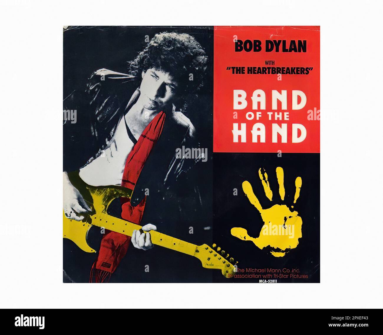 Dylan - 1986 04 A - Vintage 45 R.P.M Music Vinyl Record Banque D'Images