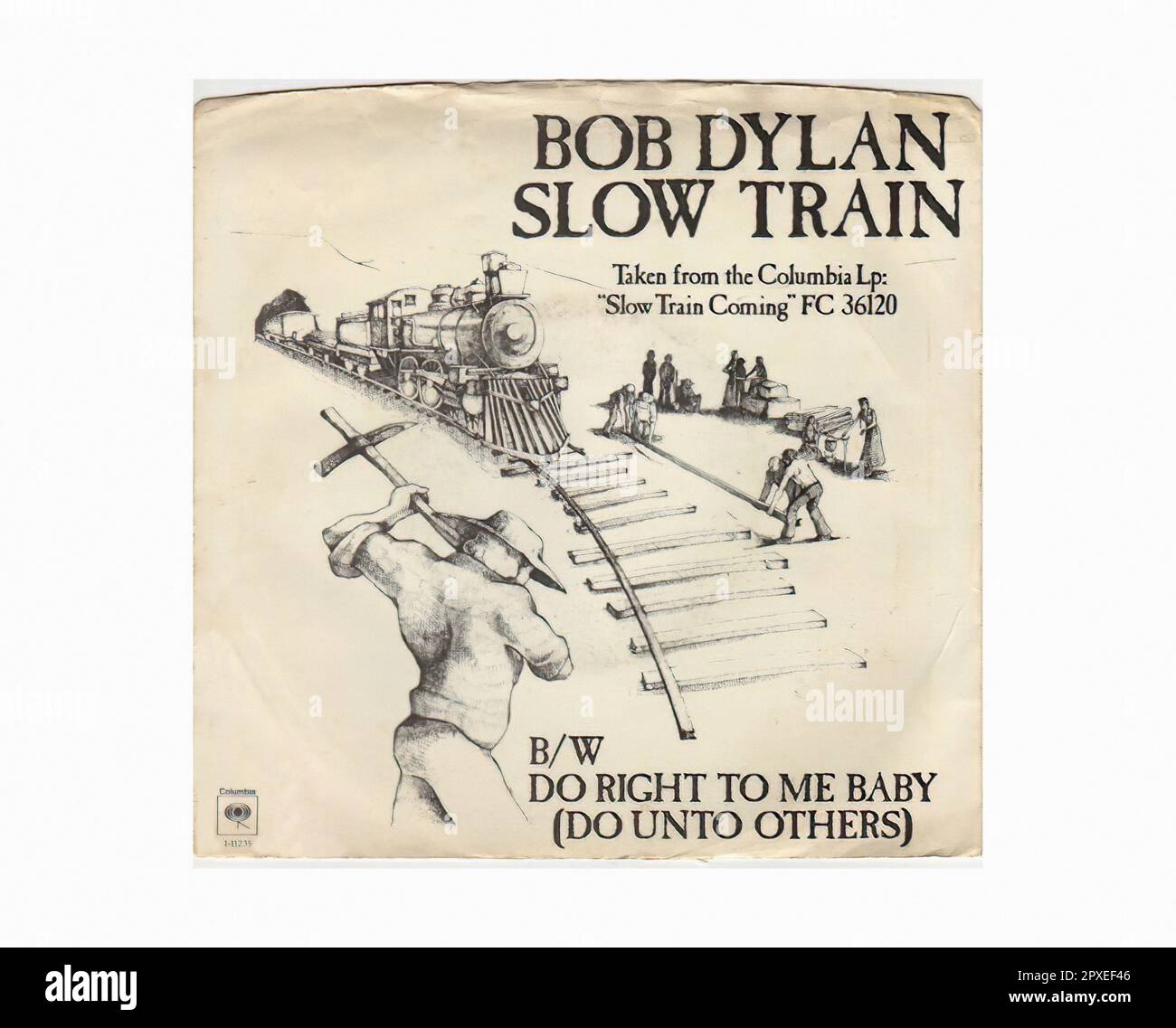 Dylan - 1980 03 A - Vintage 45 R.P.M Music Vinyl Record Banque D'Images