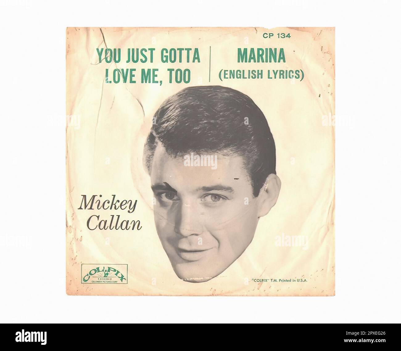 Callan Mickey - 1959 11 01 A - Vintage 45 R.P.M Music Vinyl Record Banque D'Images