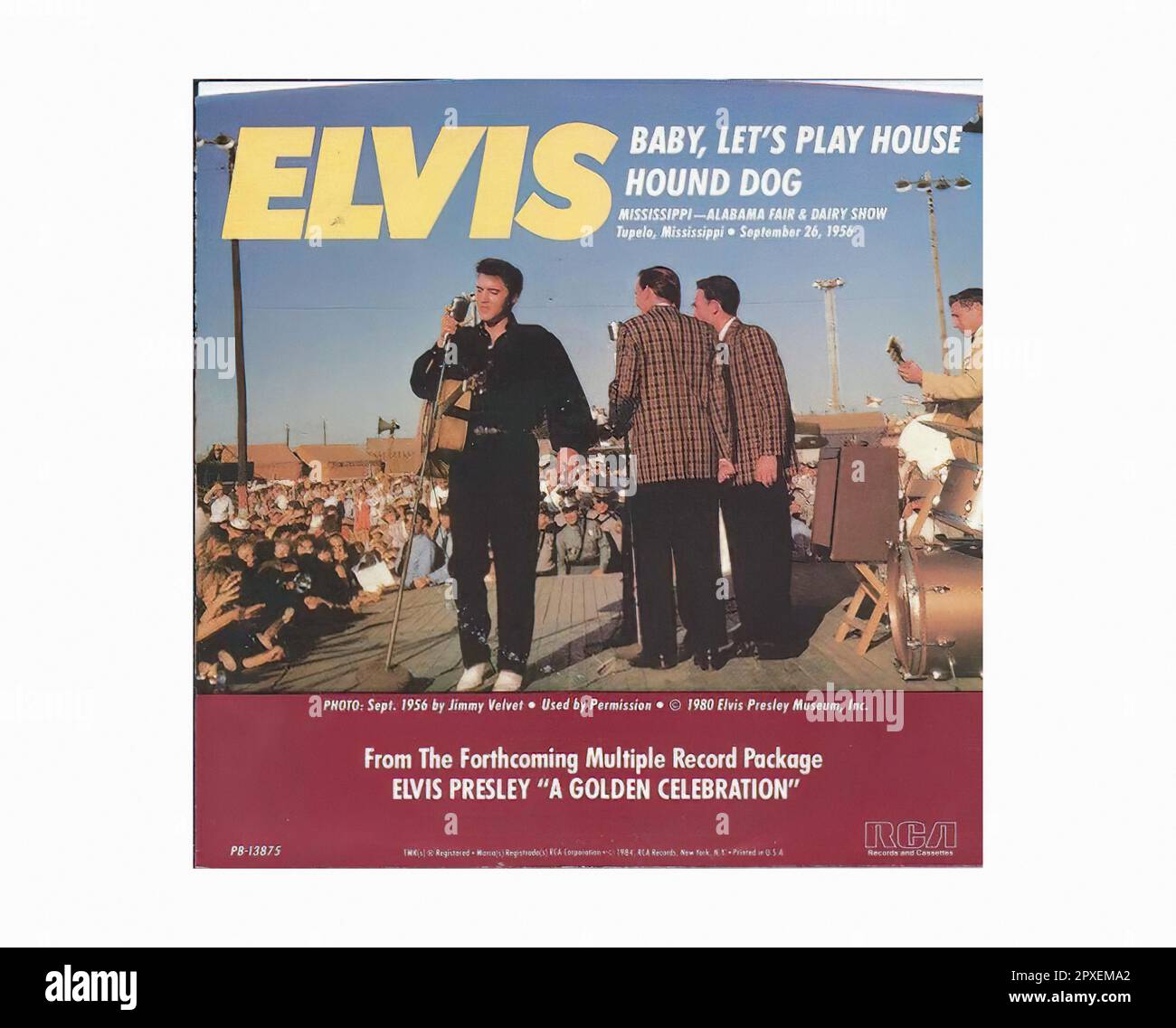 Elvis - 1984 01 B - Vintage 45 R.P.M Music Vinyl Record Banque D'Images